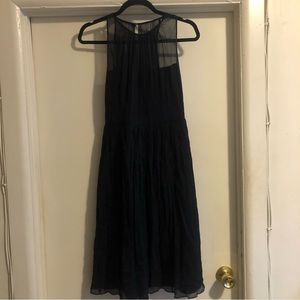❤️NWT J. Crew Dress Evening Party 100% Silk Dark Navy Black Size 0